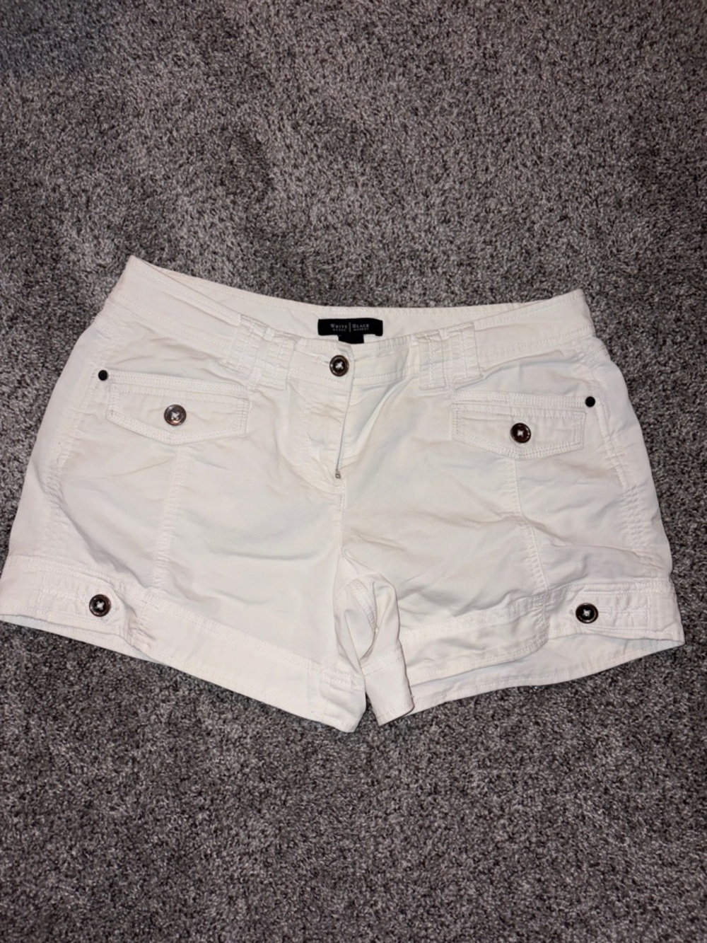 White House Black Market White Cargo Pocket Women's Shorts
